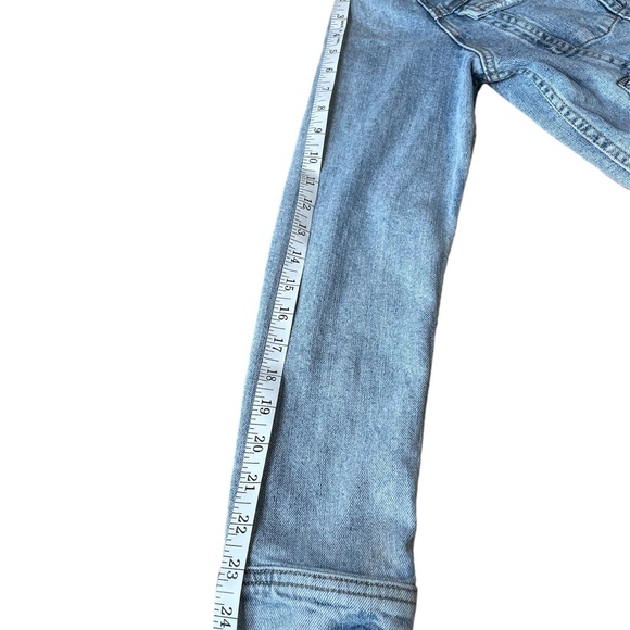 Itamaska Distressed Denim Jacket Light Blue Women’s  XL. - Picture 13 of 16